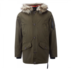 P-W-0600 Men's parka with removable hood &amp; faux fur